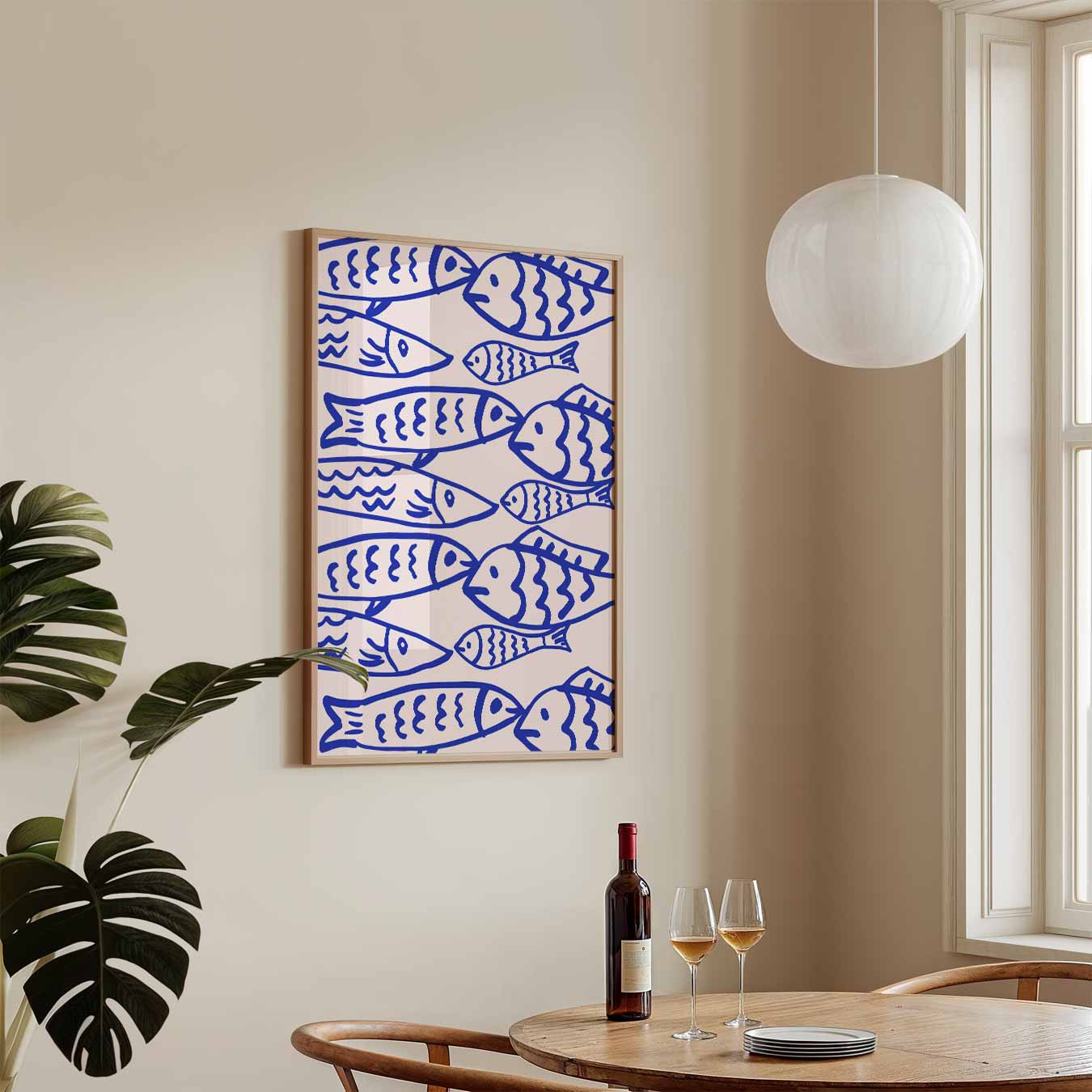 Vispatroon Kunstposter-WallArtistic