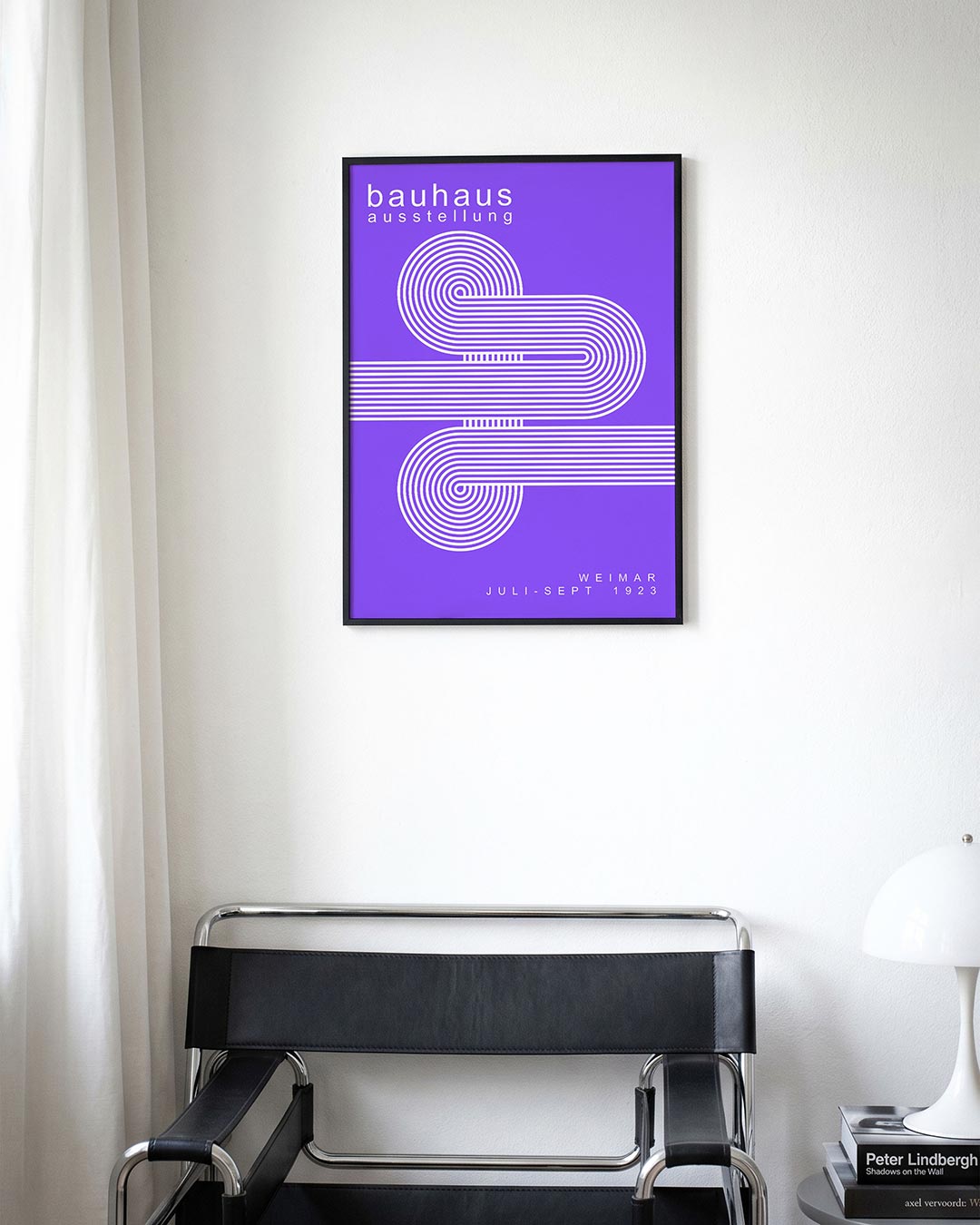 Lijnen en cirkelpatronen Poster