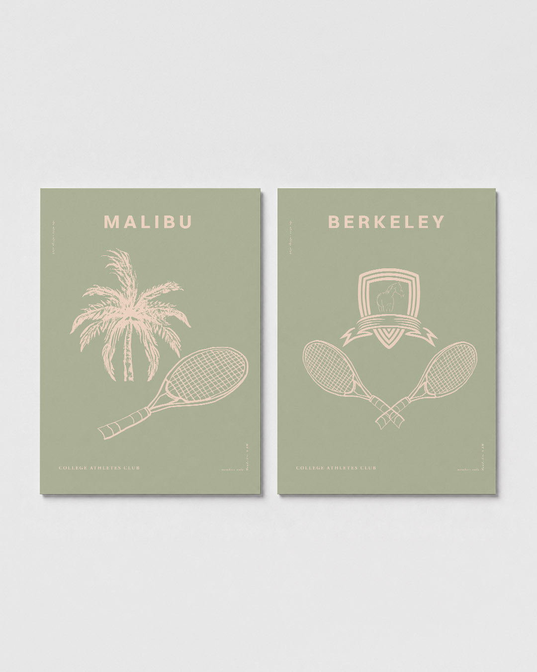 Palm en racket Posterset