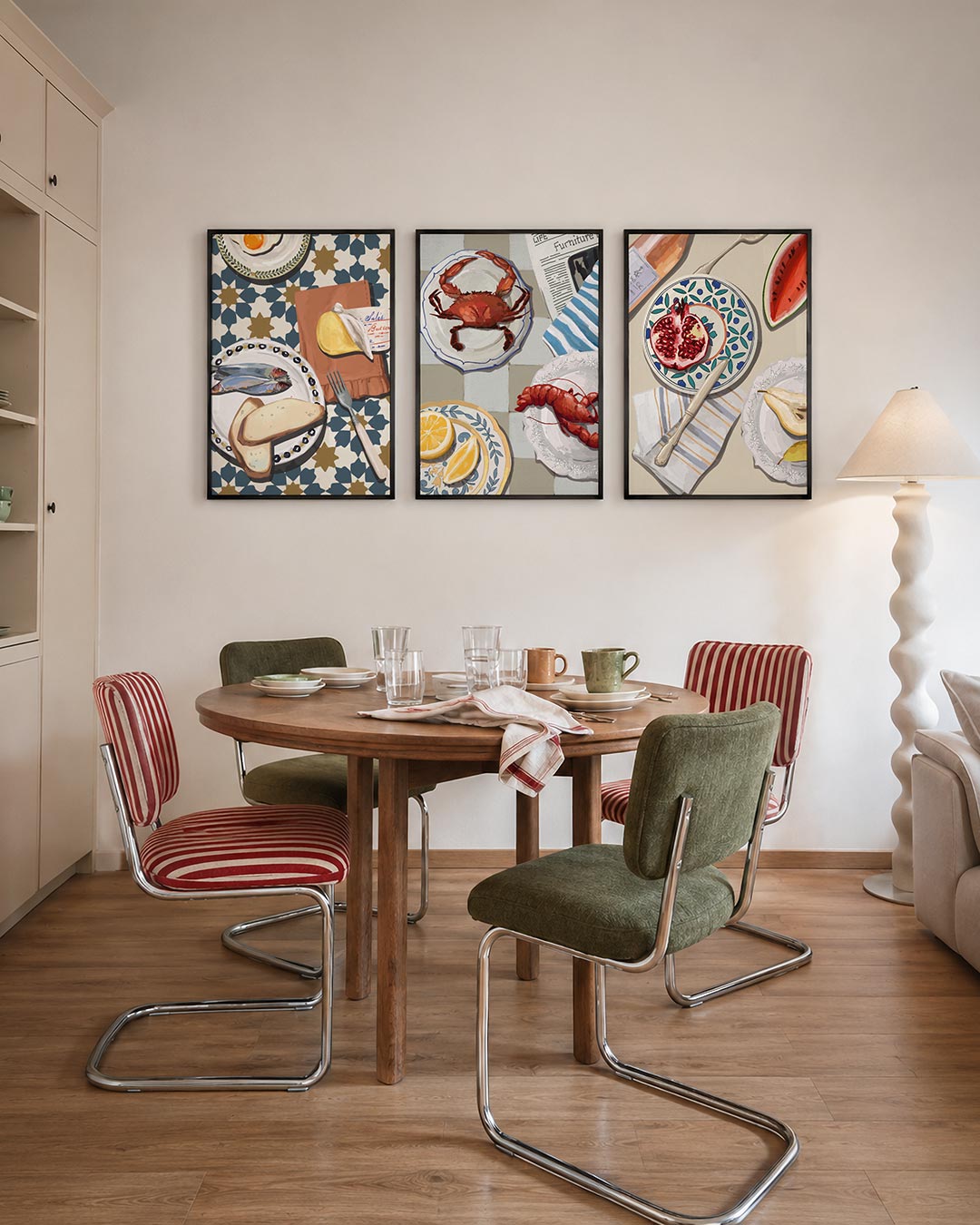 Ontbijtpatroon Posterset