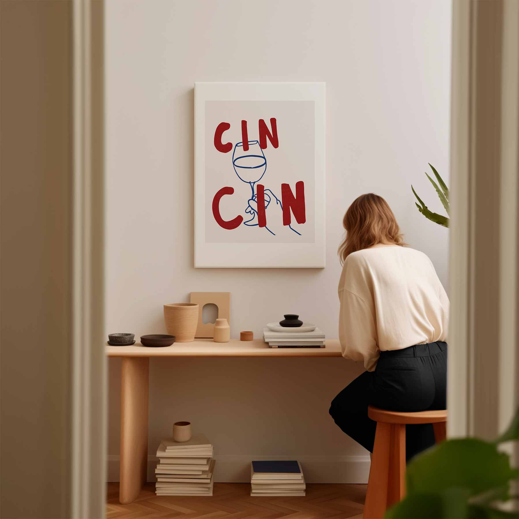 Cin Cin Cheers Art Print Kunstwerk-canvas-dibond-plexiglas-wanddecoratie-WallArtistic