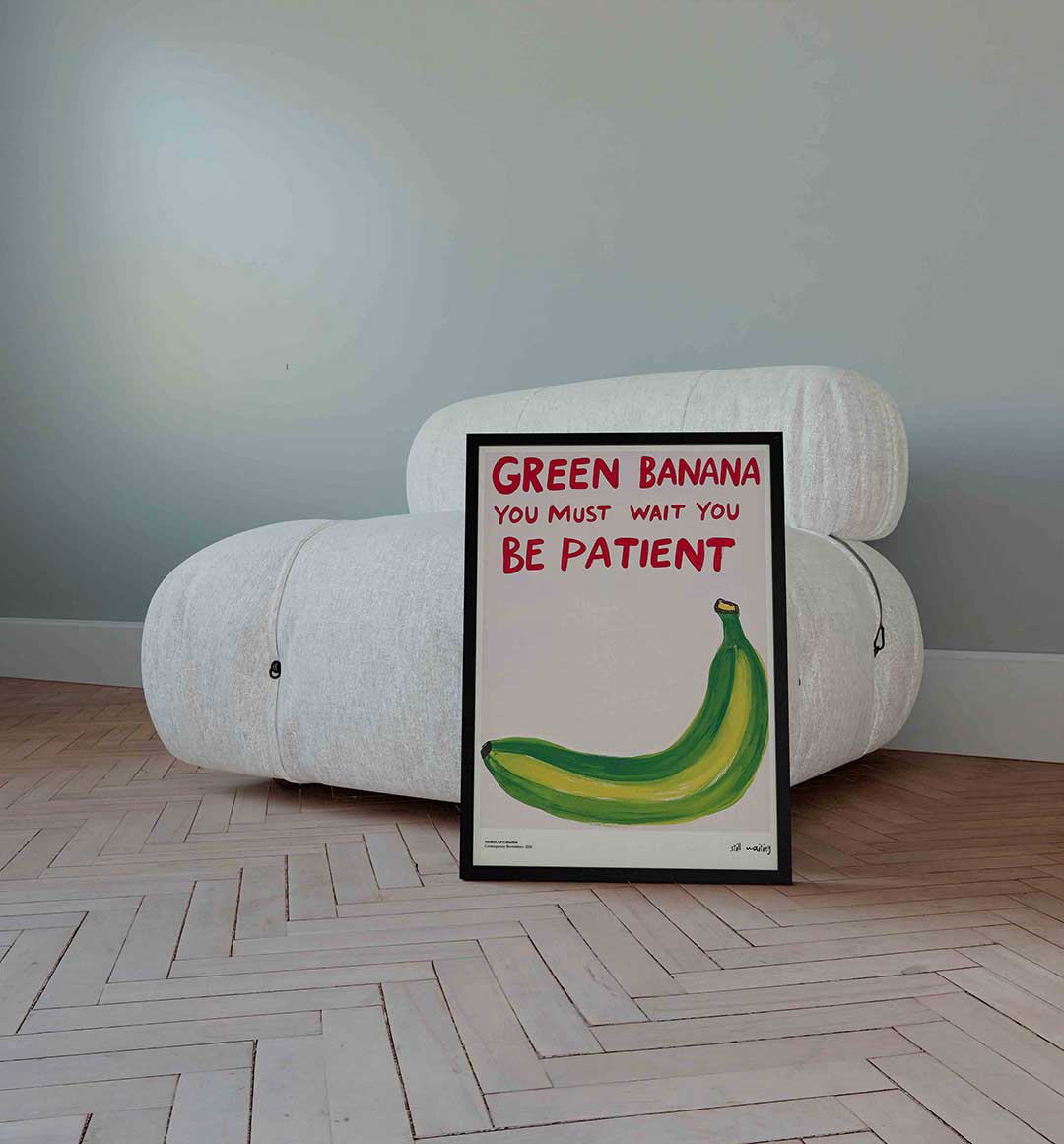 Groene banaan Poster