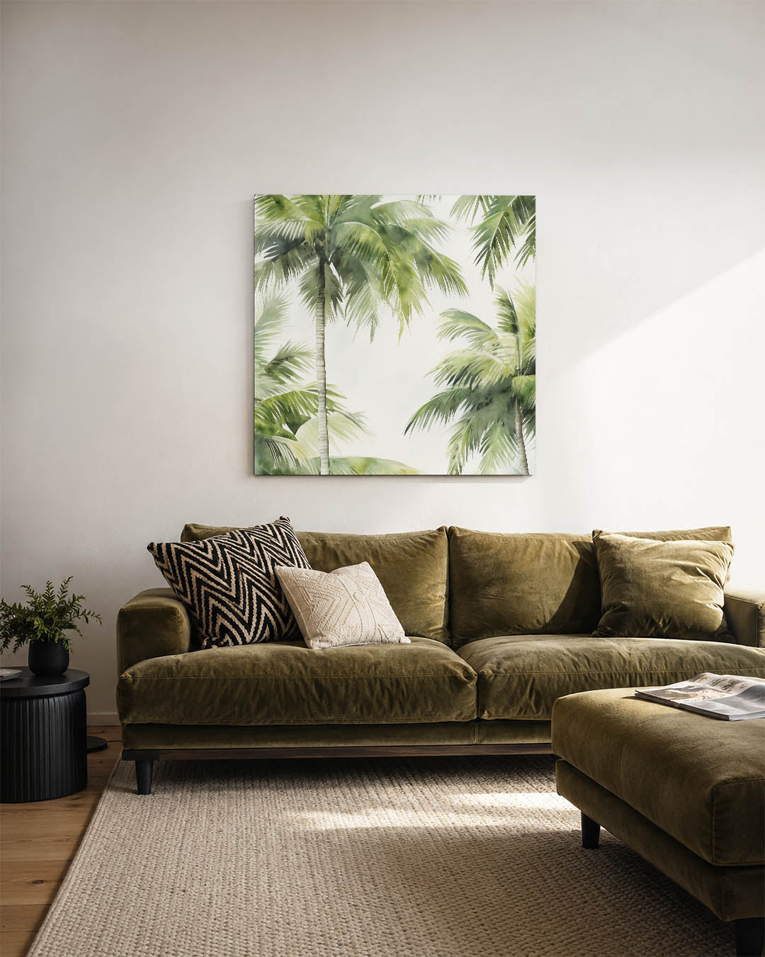 Tropische palmbomen Kunstwerk