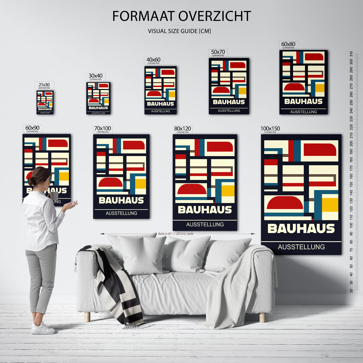 Vormen en kleurvlakken Poster