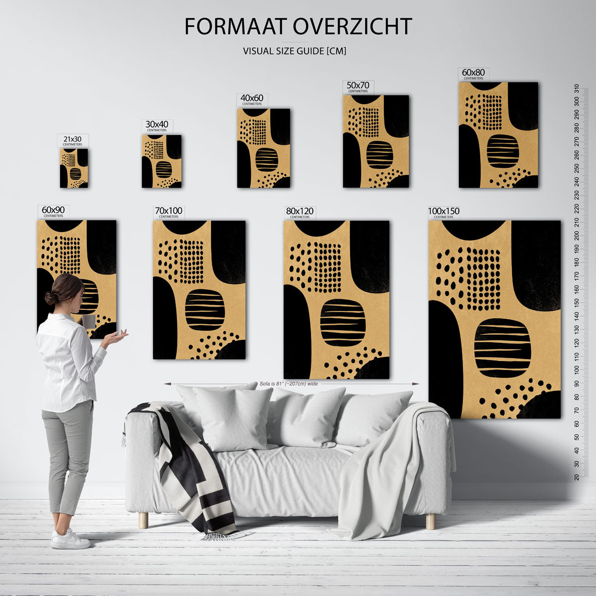 Abstracte vormen Poster