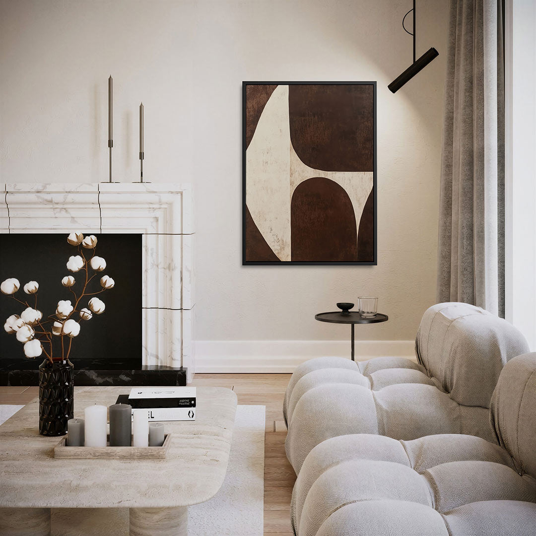 Organische vormen compositie Kunstwerk