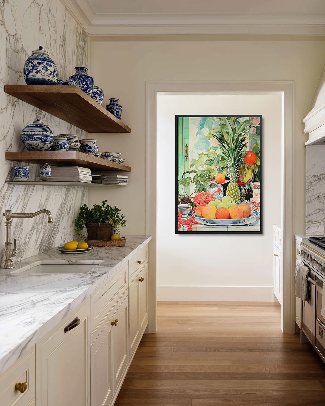 Levendige fruitschaal Kunstwerk