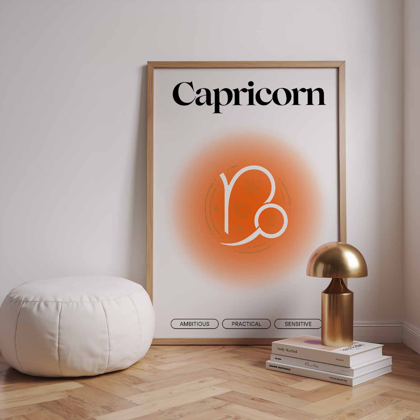 Stoere Steenbok Poster-WallArtistic