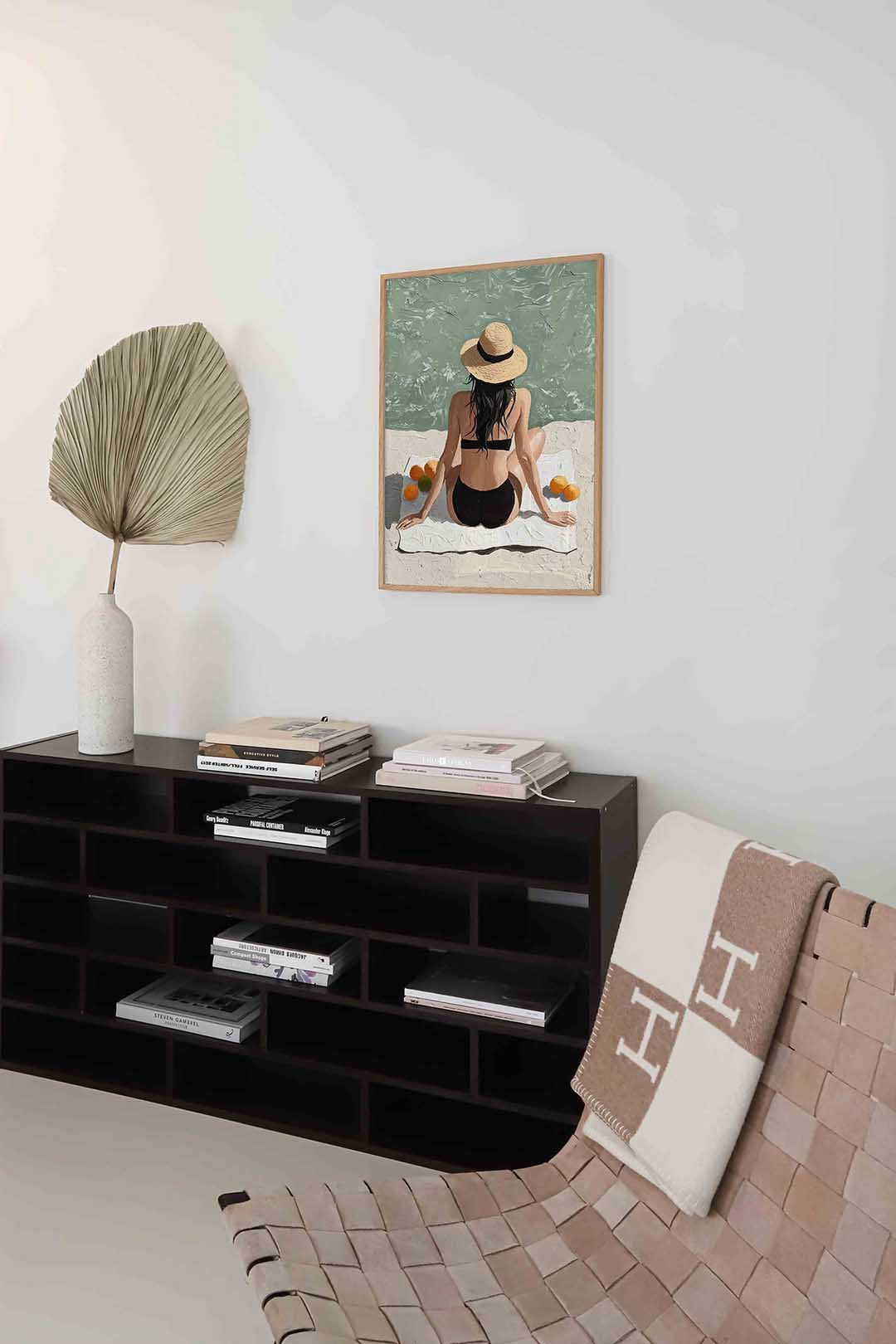 Vrouw aan zee Poster