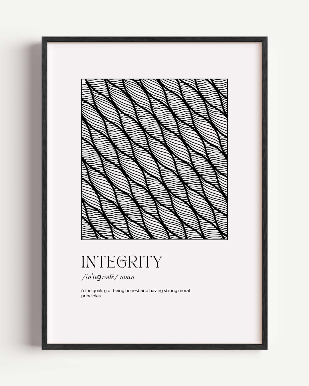 Inspirerende Integriteit Poster-WallArtistic
