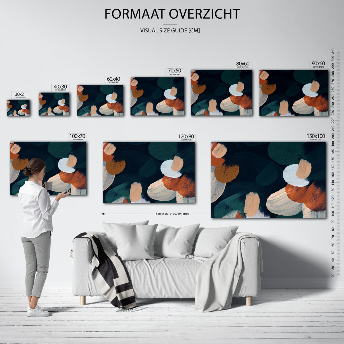 Abstracte vormen Poster