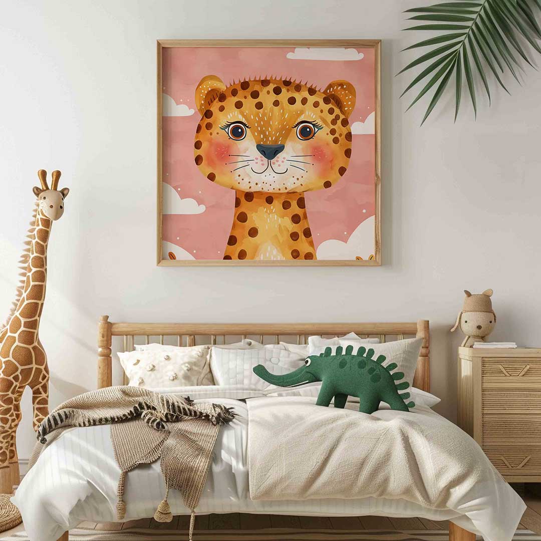 Schattige luipaard Poster