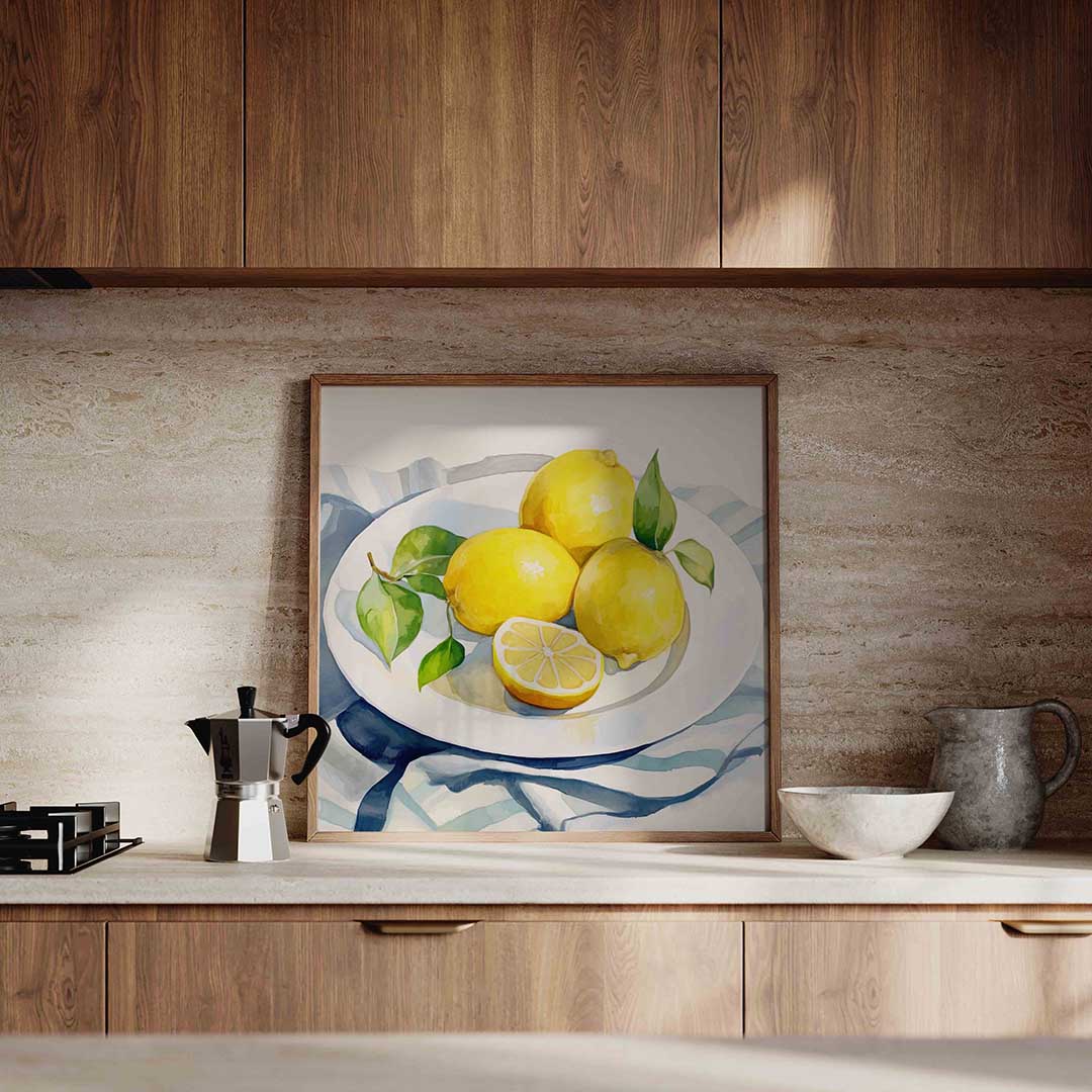 Citroenen op schaal Poster