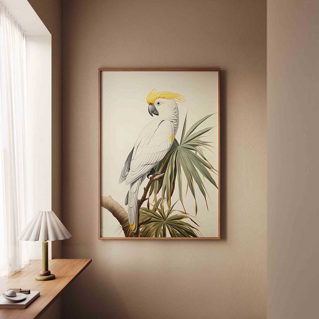 Witte kaketoe Poster