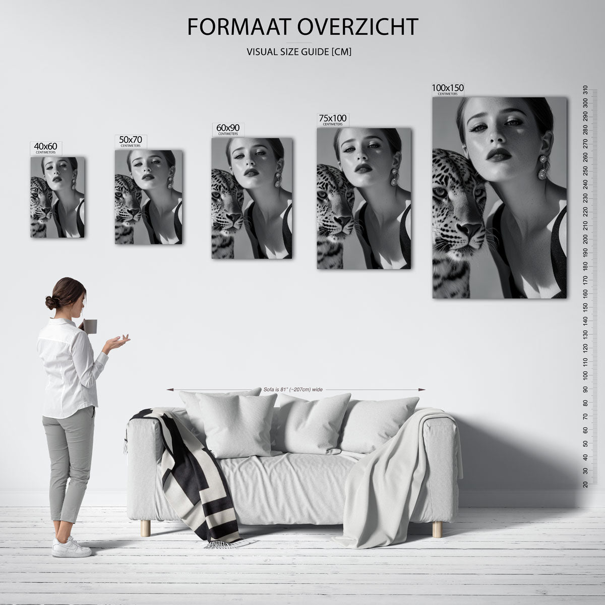 Dierlijke elegantie Kunstwerk