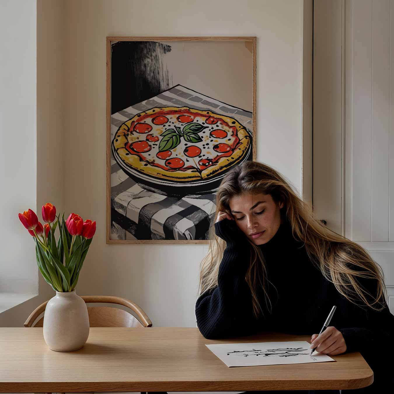 Pizza Art Poster-WallArtistic
