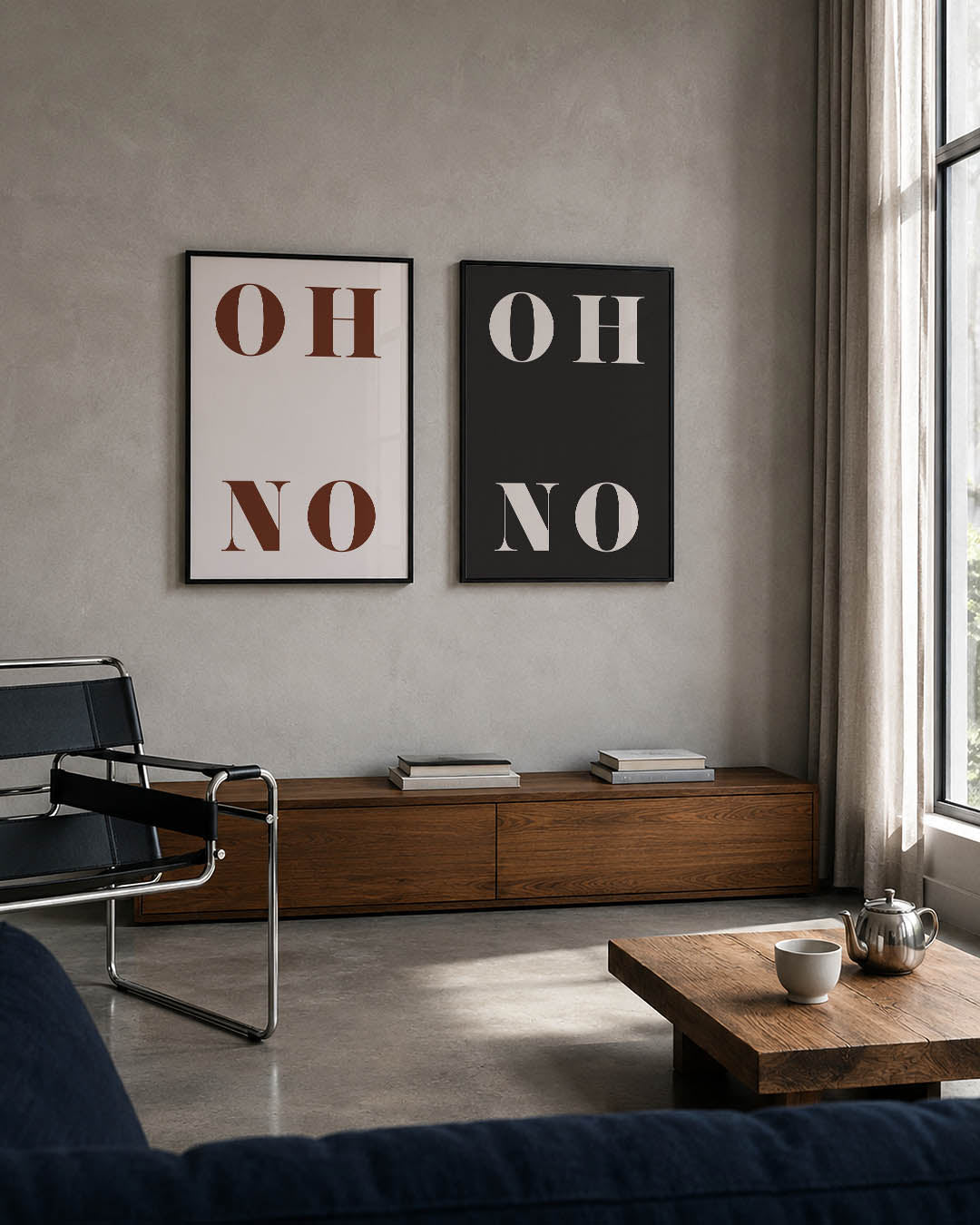 Typografisch spel Posterset