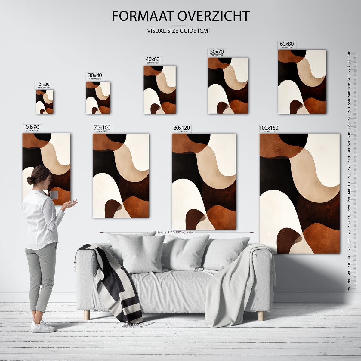 Abstracte vormen Poster