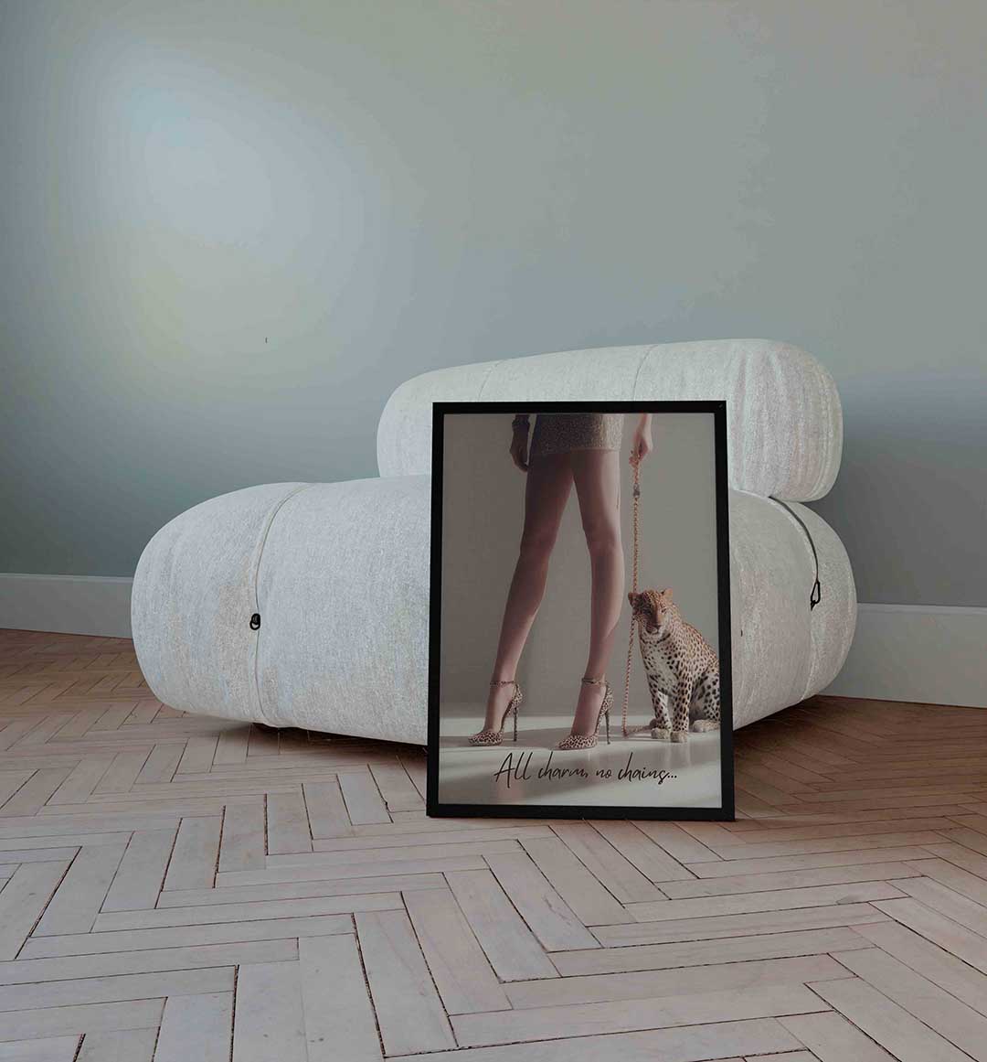 Luipaard en benen Poster
