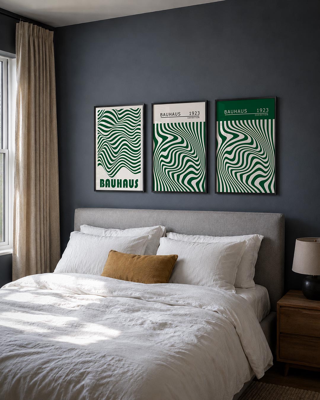 Golvend lijnenspel Posterset