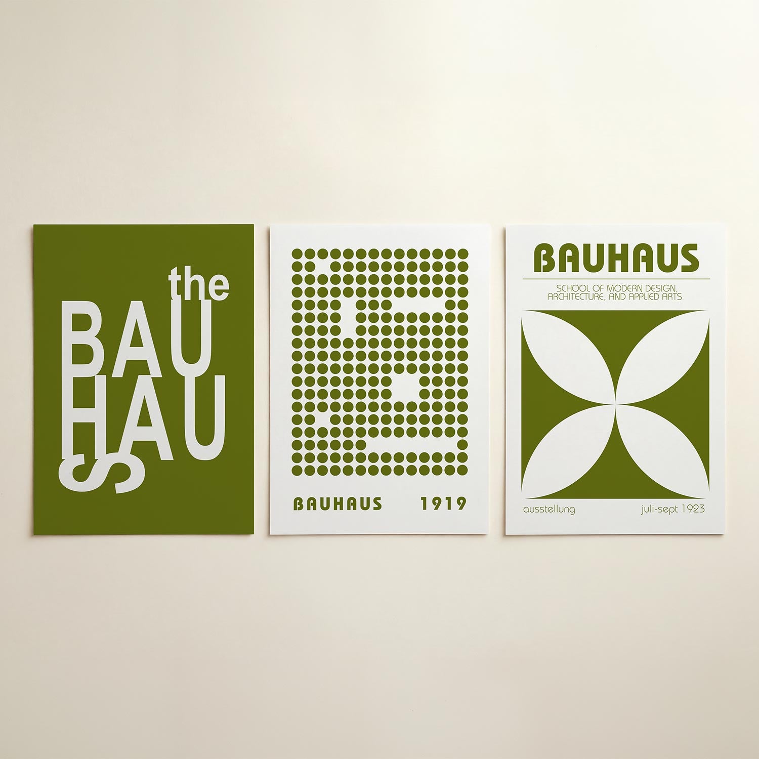 Typografisch spel Posterset