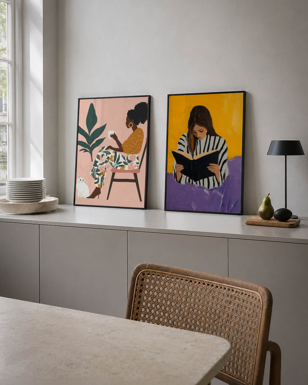 Vorm en kleurenspel Posterset