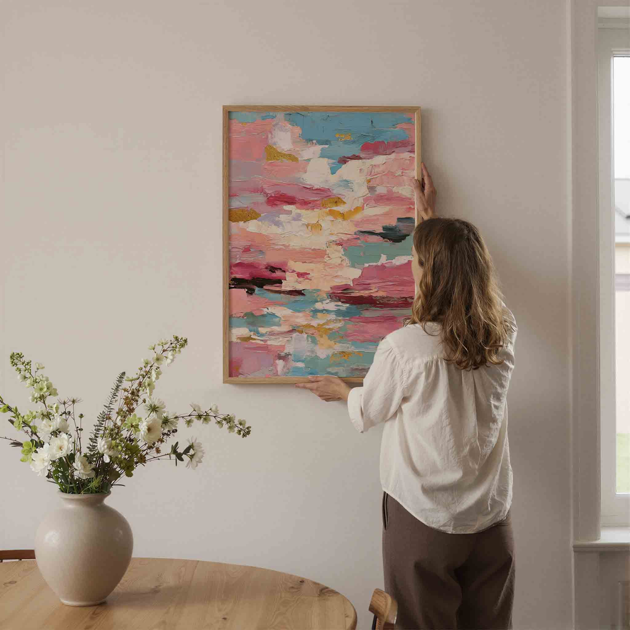 Abstracte kleurencompositie Poster