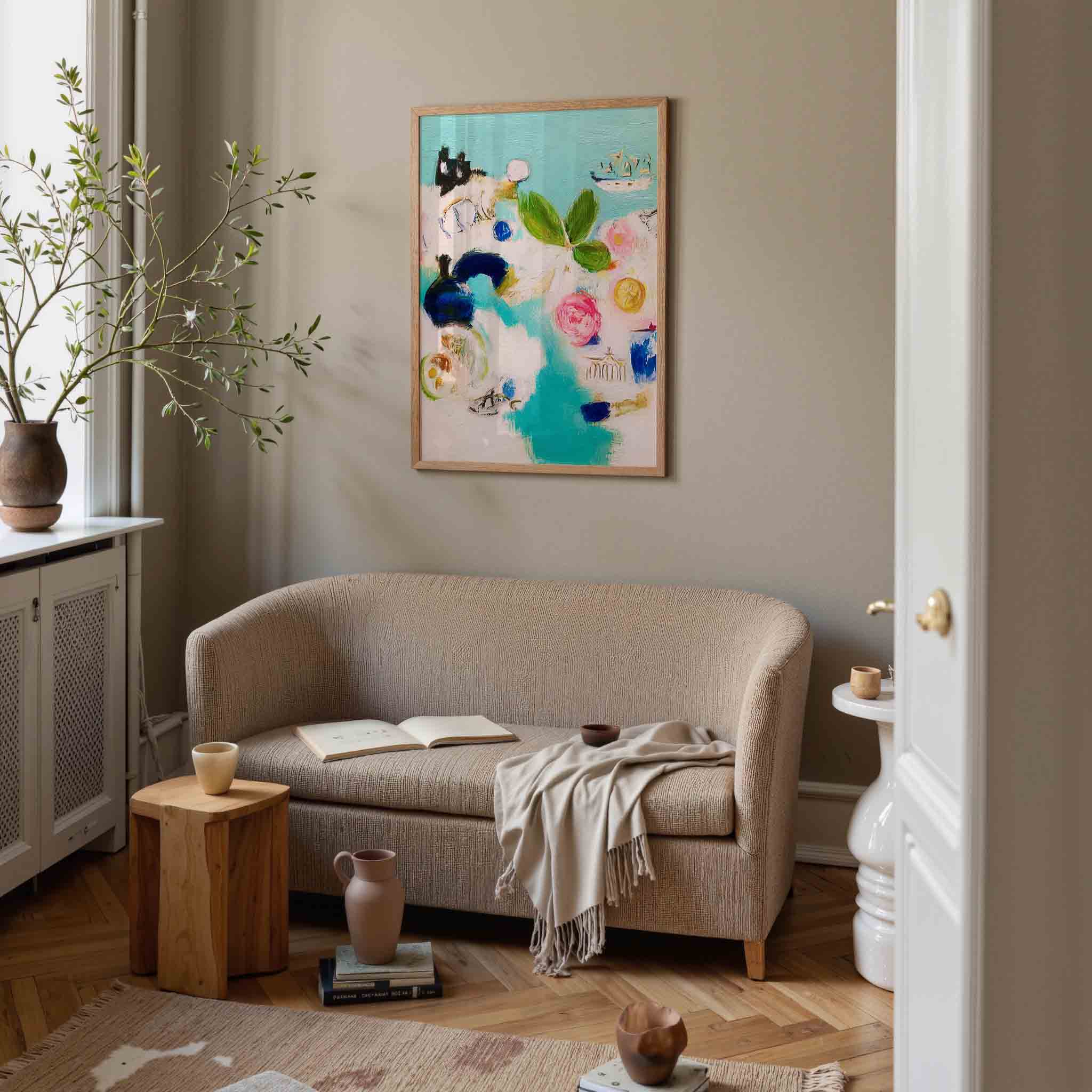 Abstracte vormen en kleuren Poster
