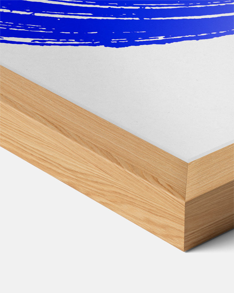 Moderne Blauwe Schelpenkunst Poster-WallArtistic