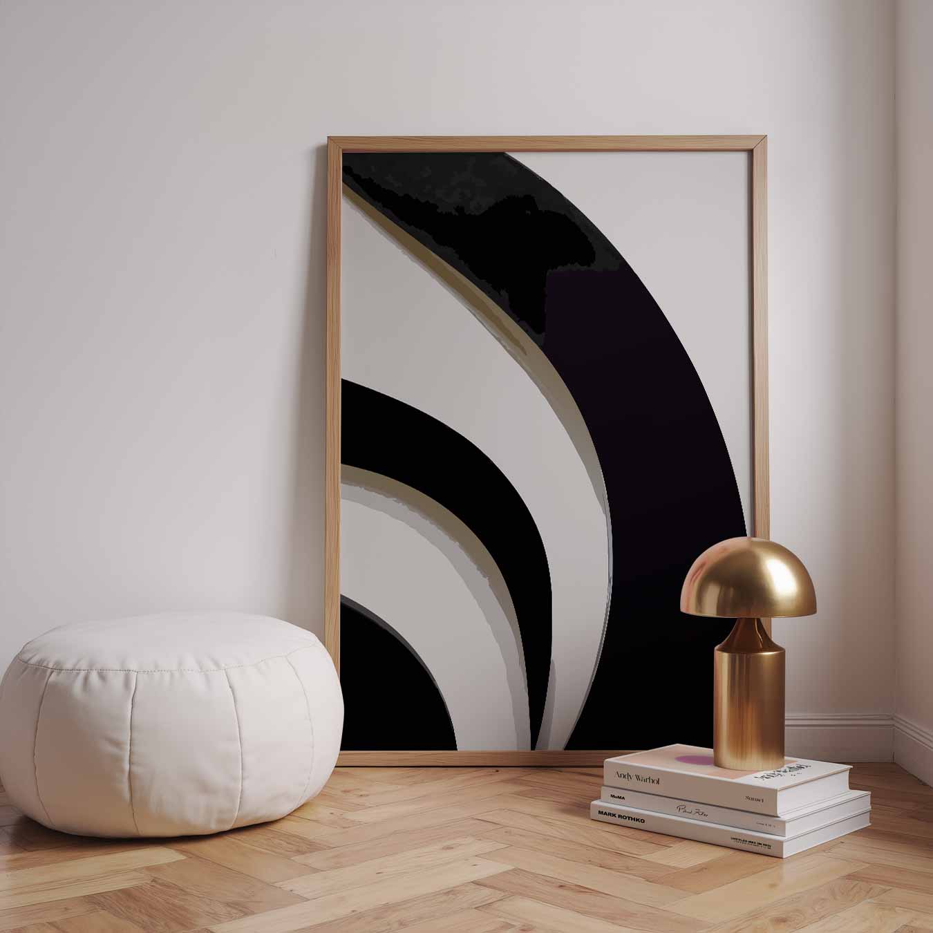 Stijlvolle Abstracte Boog Poster-WallArtistic