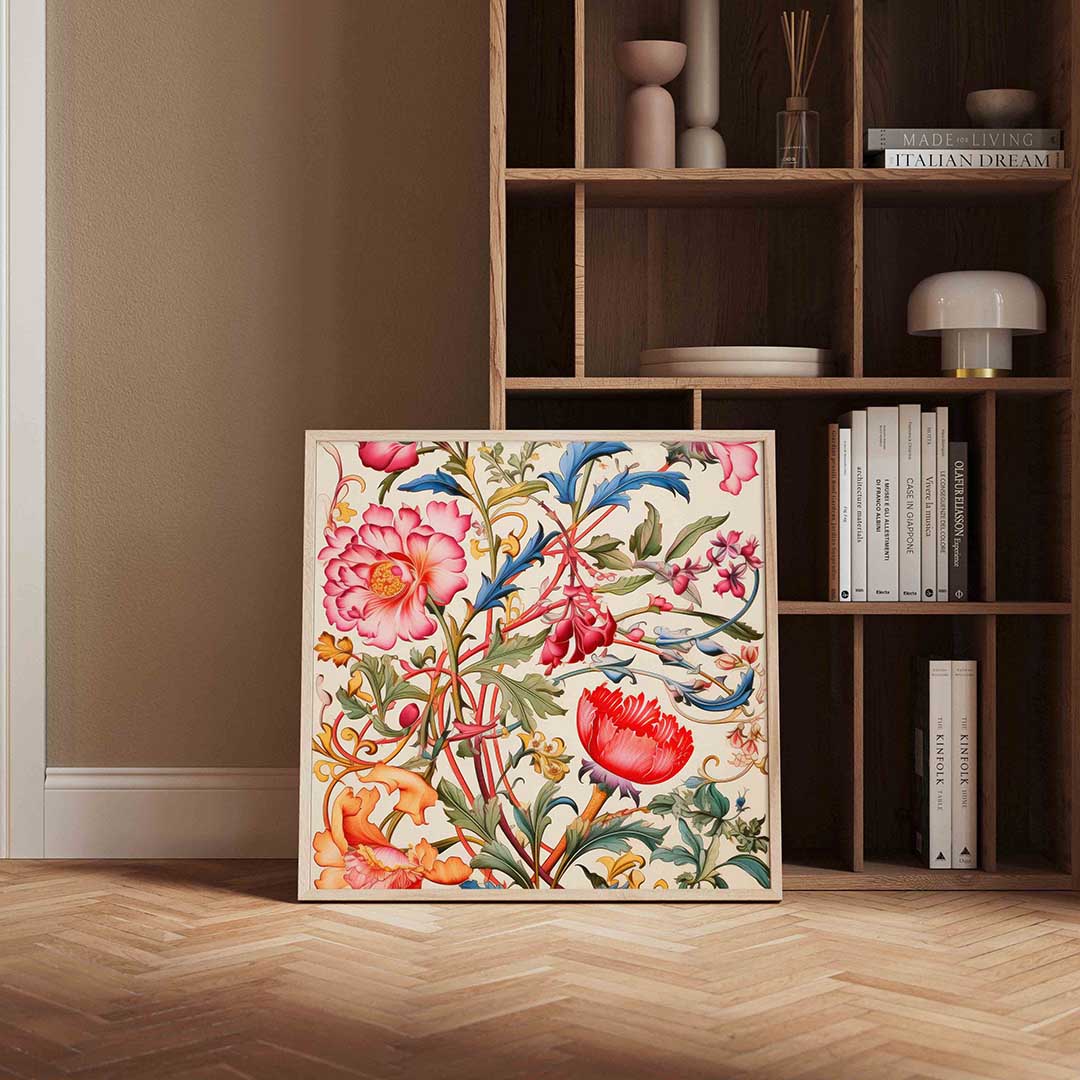 Bloemen en bladeren Poster