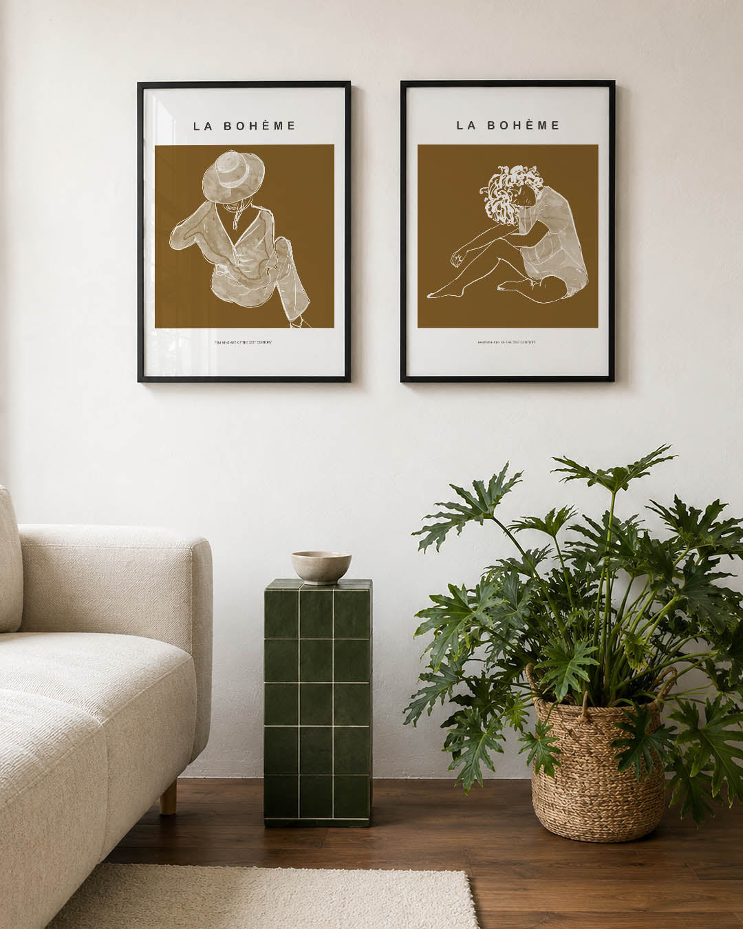 Vrouwelijke contouren Posterset