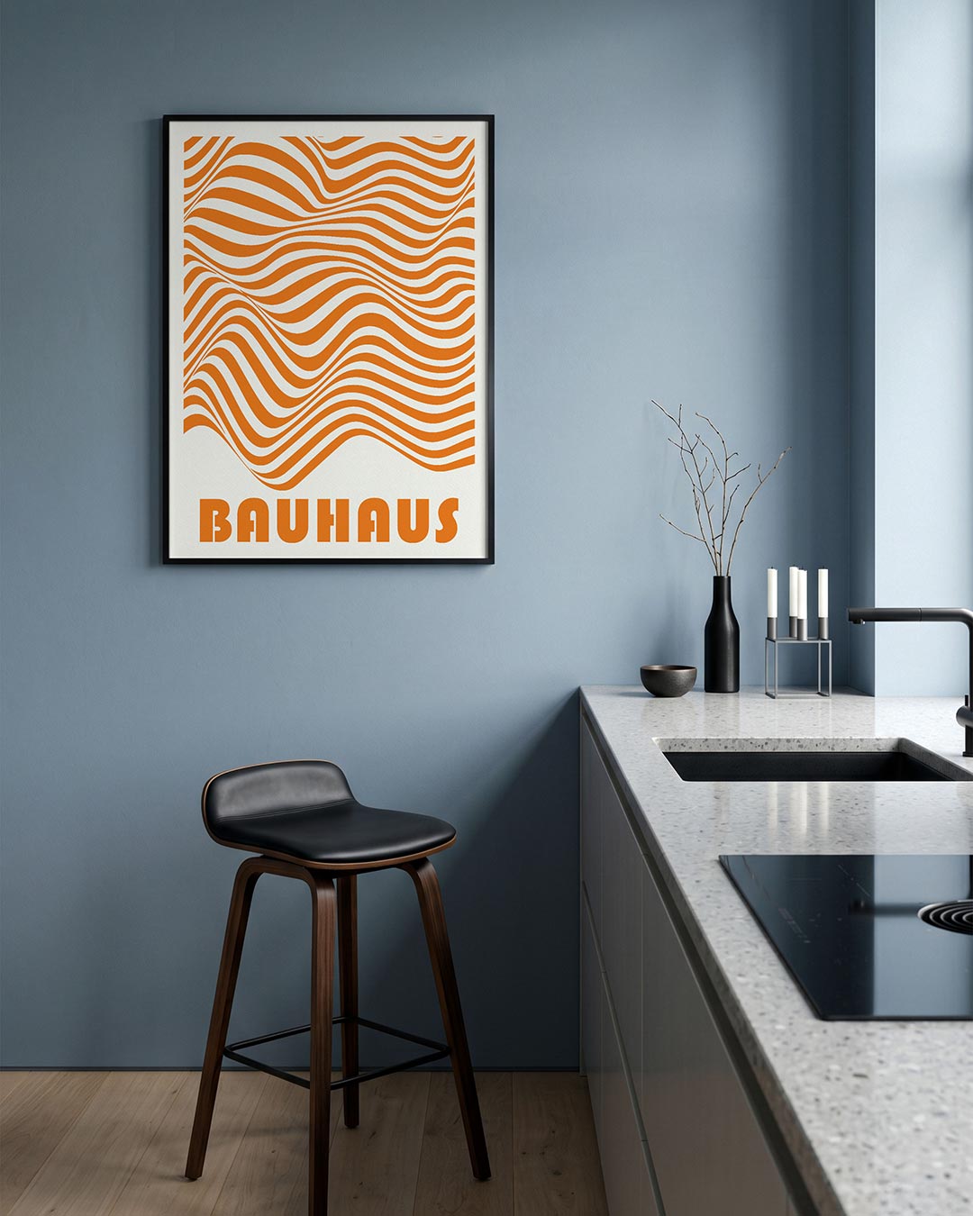 Golvend lijnenspel Poster