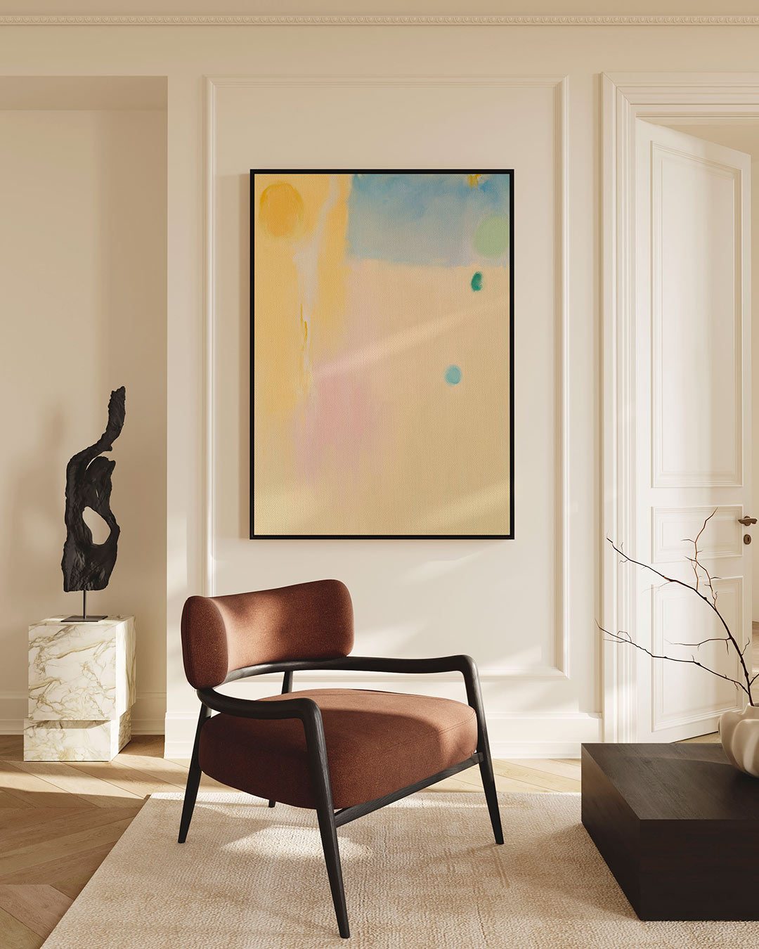Kleurrijke vormen Kunstwerk