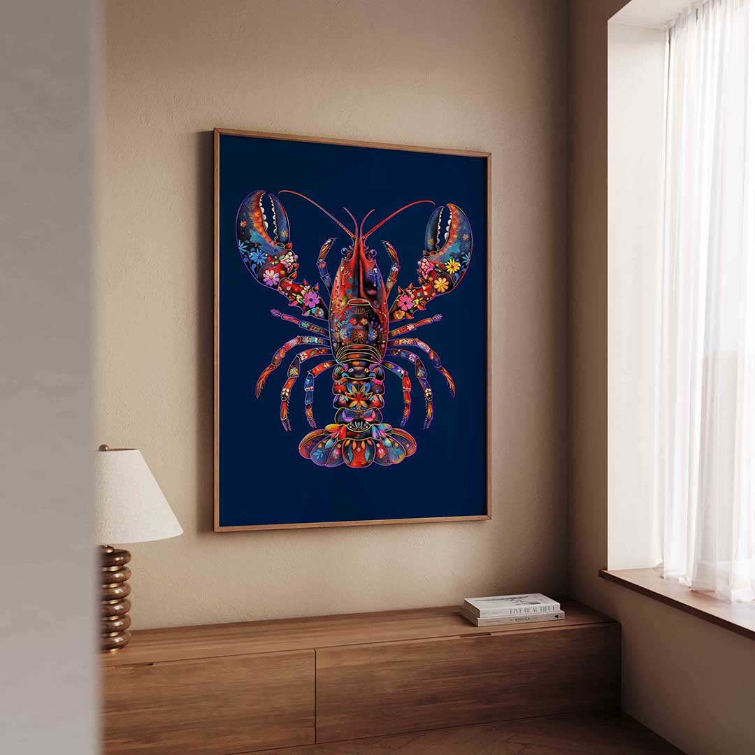 Kleurrijke kreeft Poster