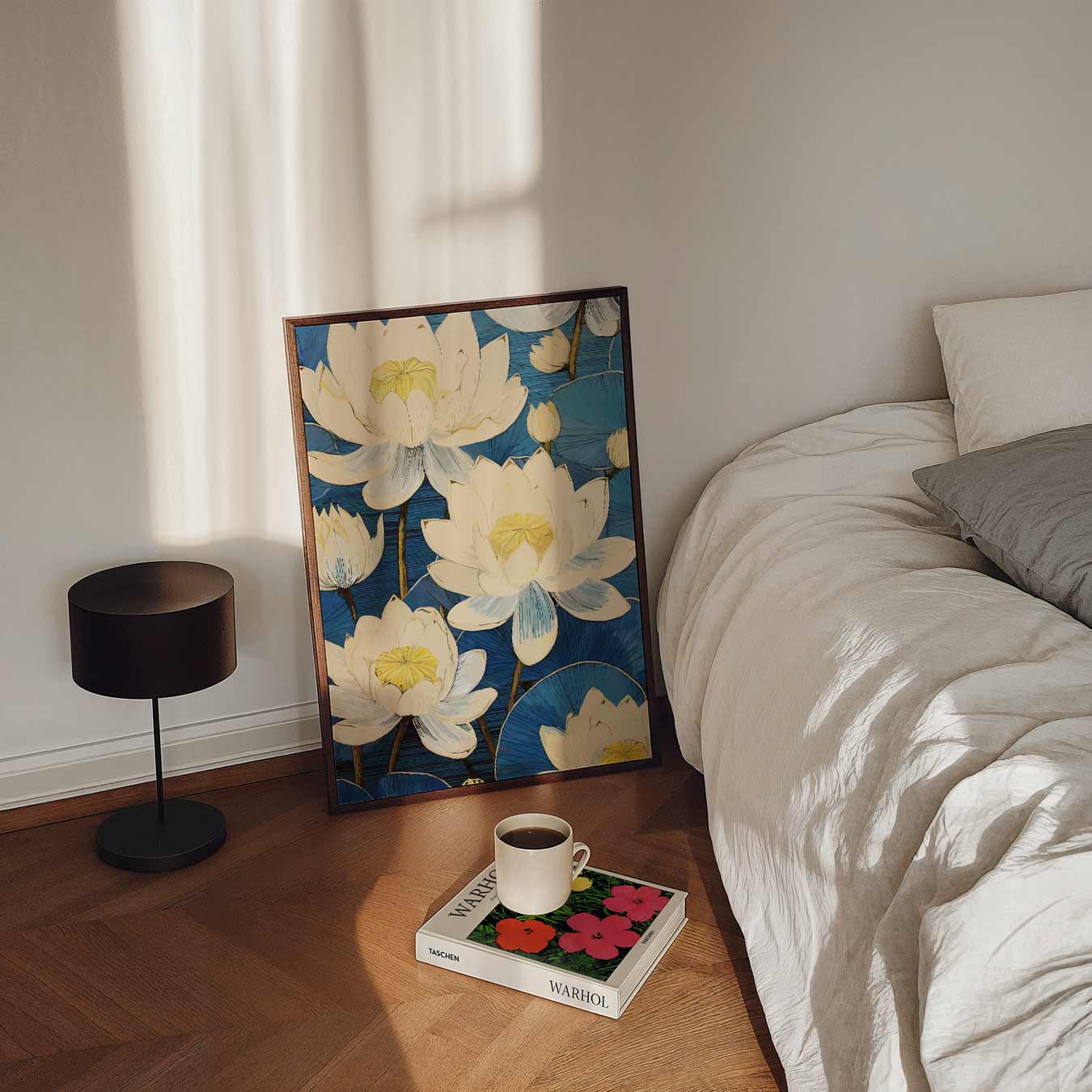 Lotusdroom Wanddecoratie Poster-WallArtistic