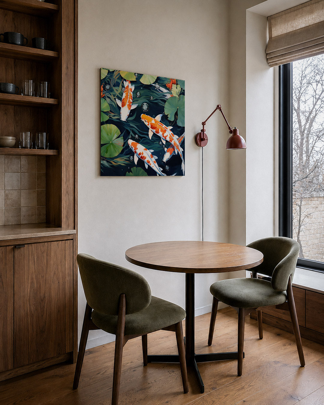 Kleurrijke vissen Kunstwerk