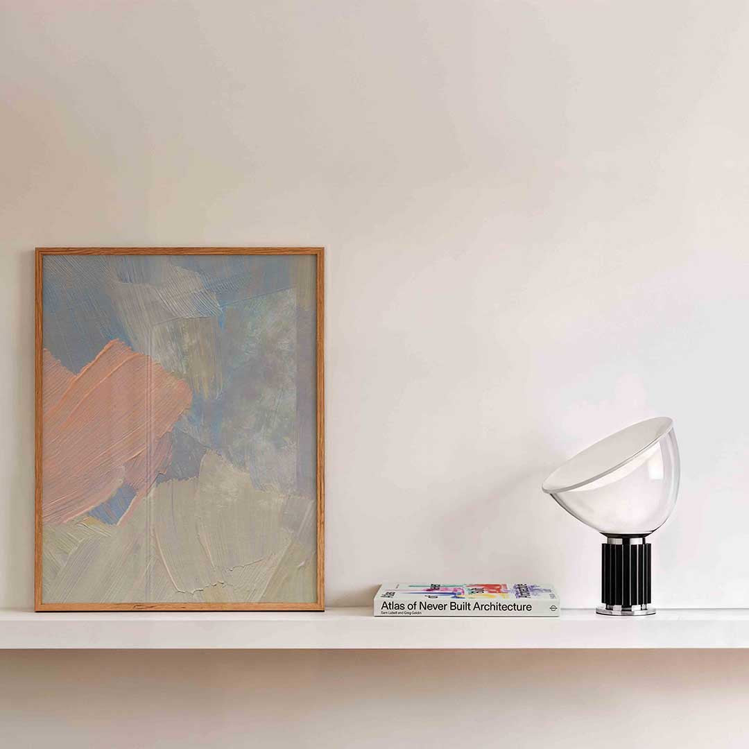 Abstracte penseelstreken Poster