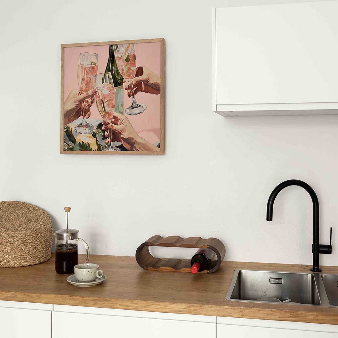 Drie glazen met drank Poster