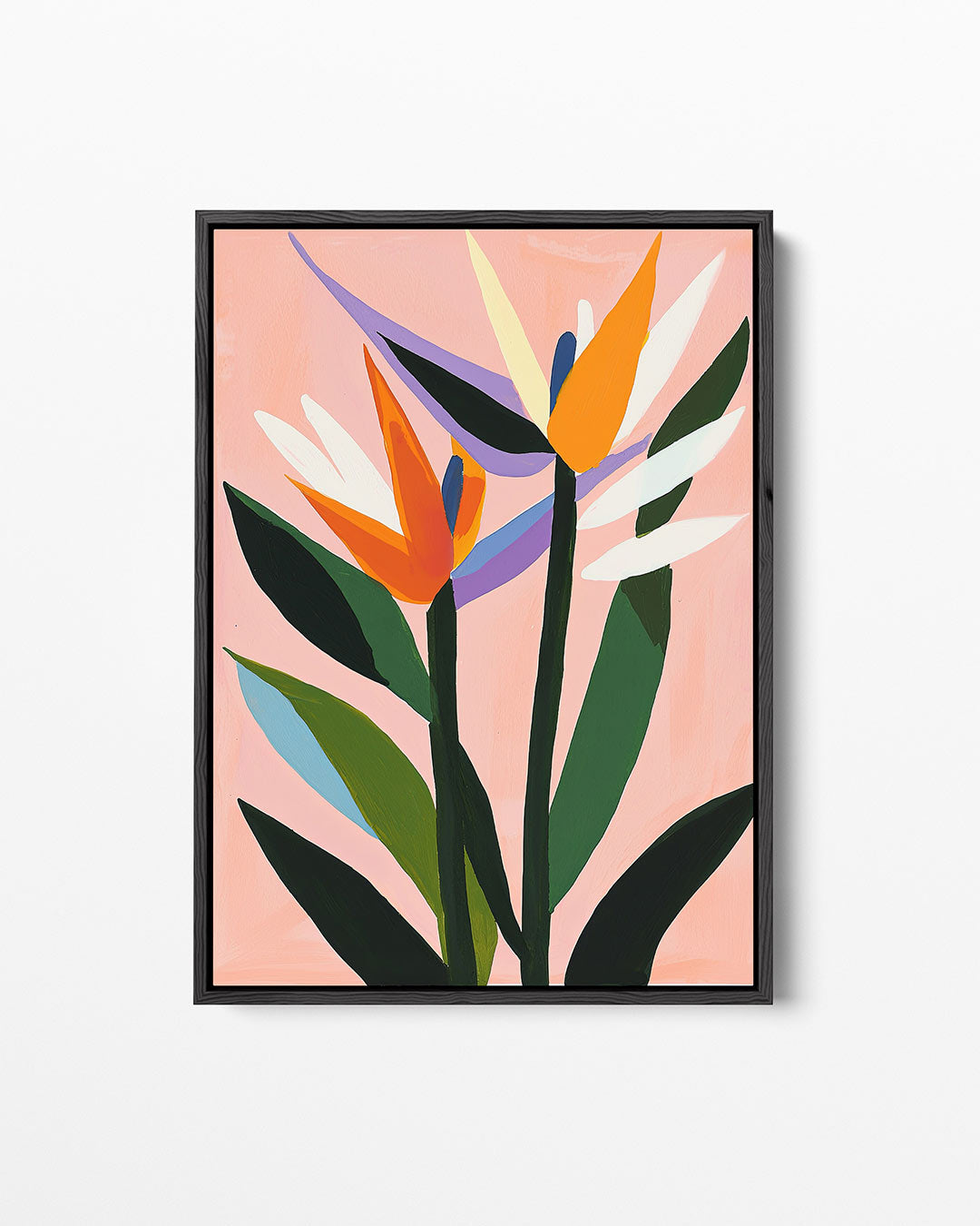 Kleurrijke bloemvormen Kunstwerk