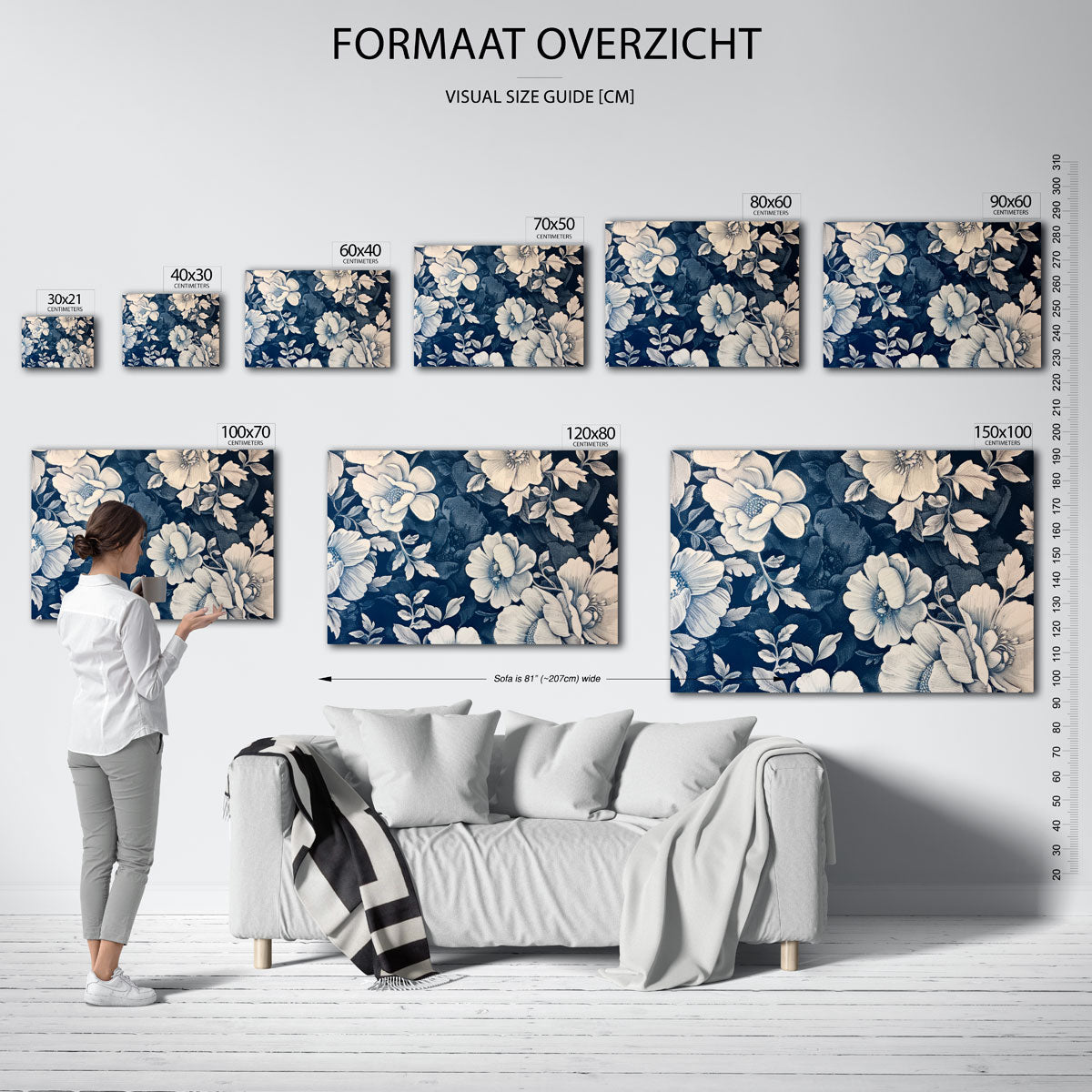 Bloemen en bladeren Poster