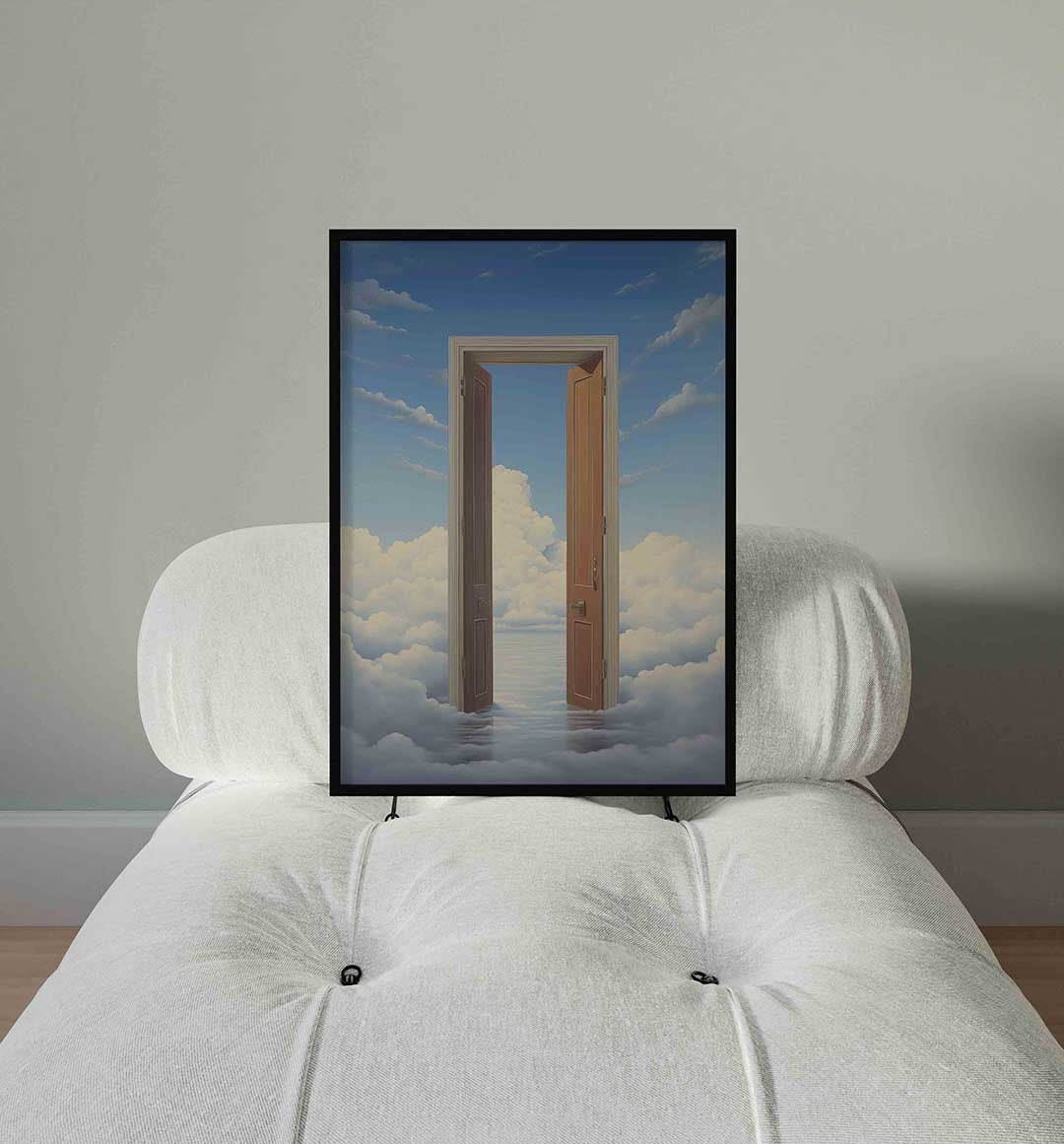 Deur naar wolken Poster