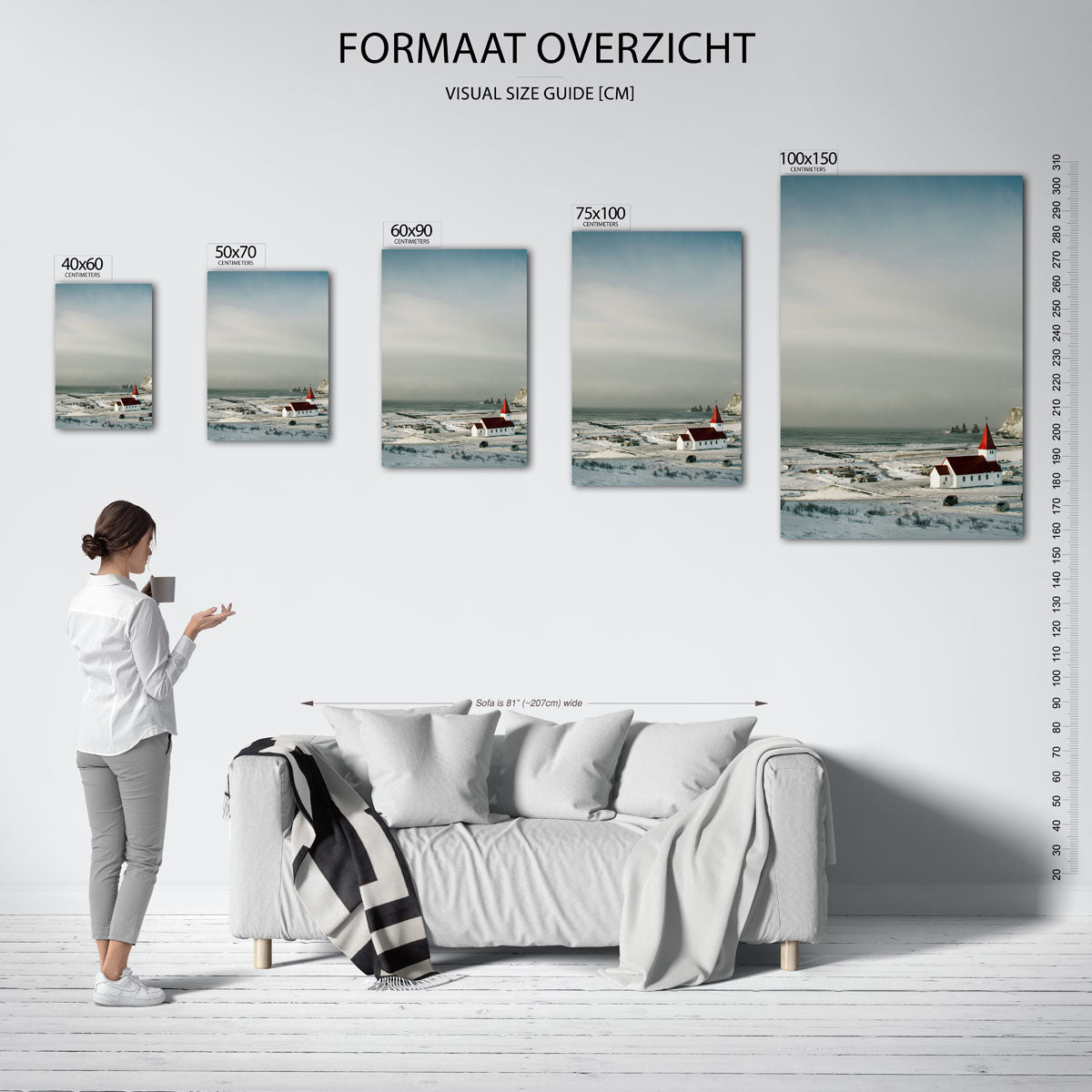Winterlandschap Kunstwerk