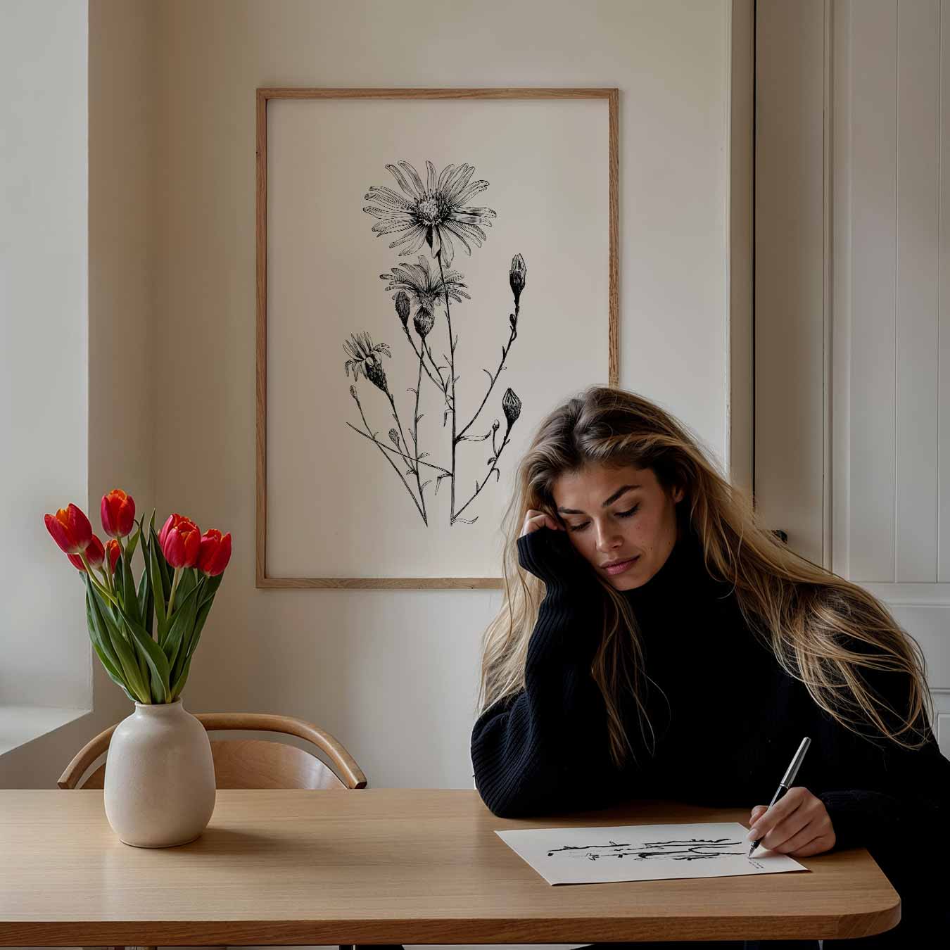 Botanische Bloemenpracht Poster-WallArtistic