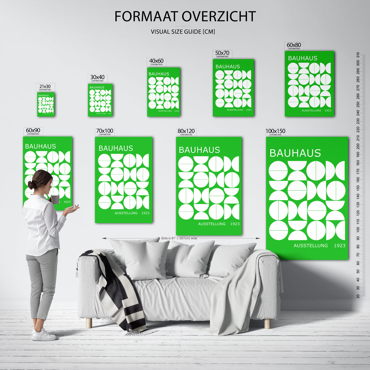 Vormritme en kleur Poster