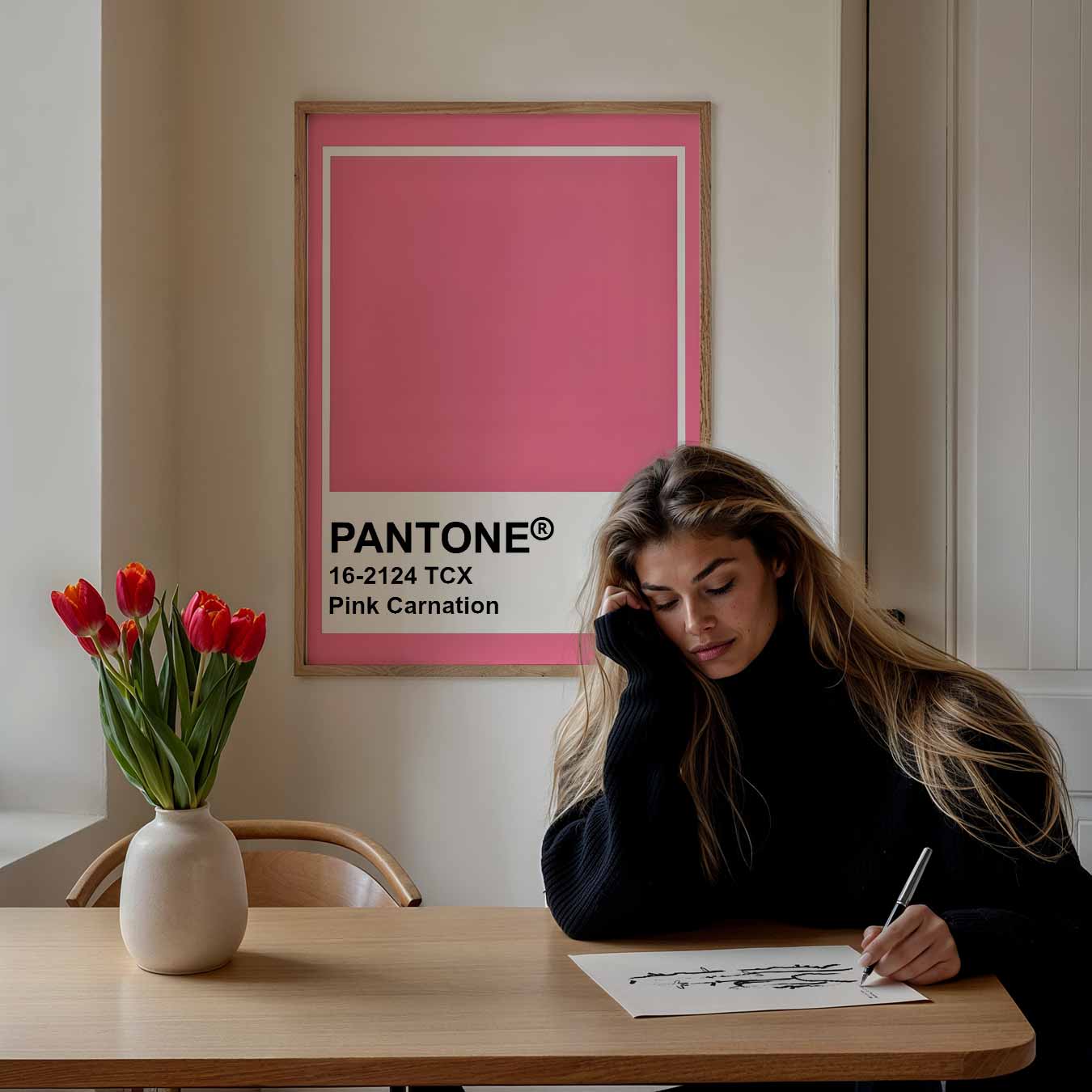 Pantone Pink Carnation Poster-WallArtistic