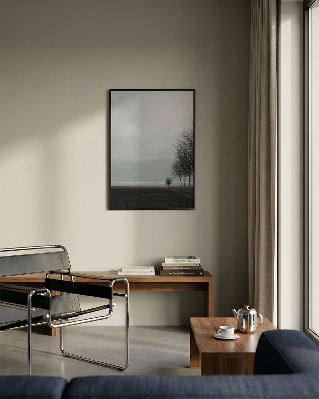 Landschap met bomen Poster