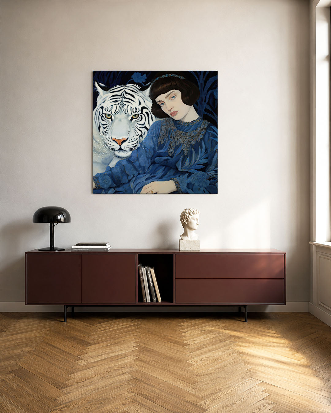 Dromerige tijger Kunstwerk