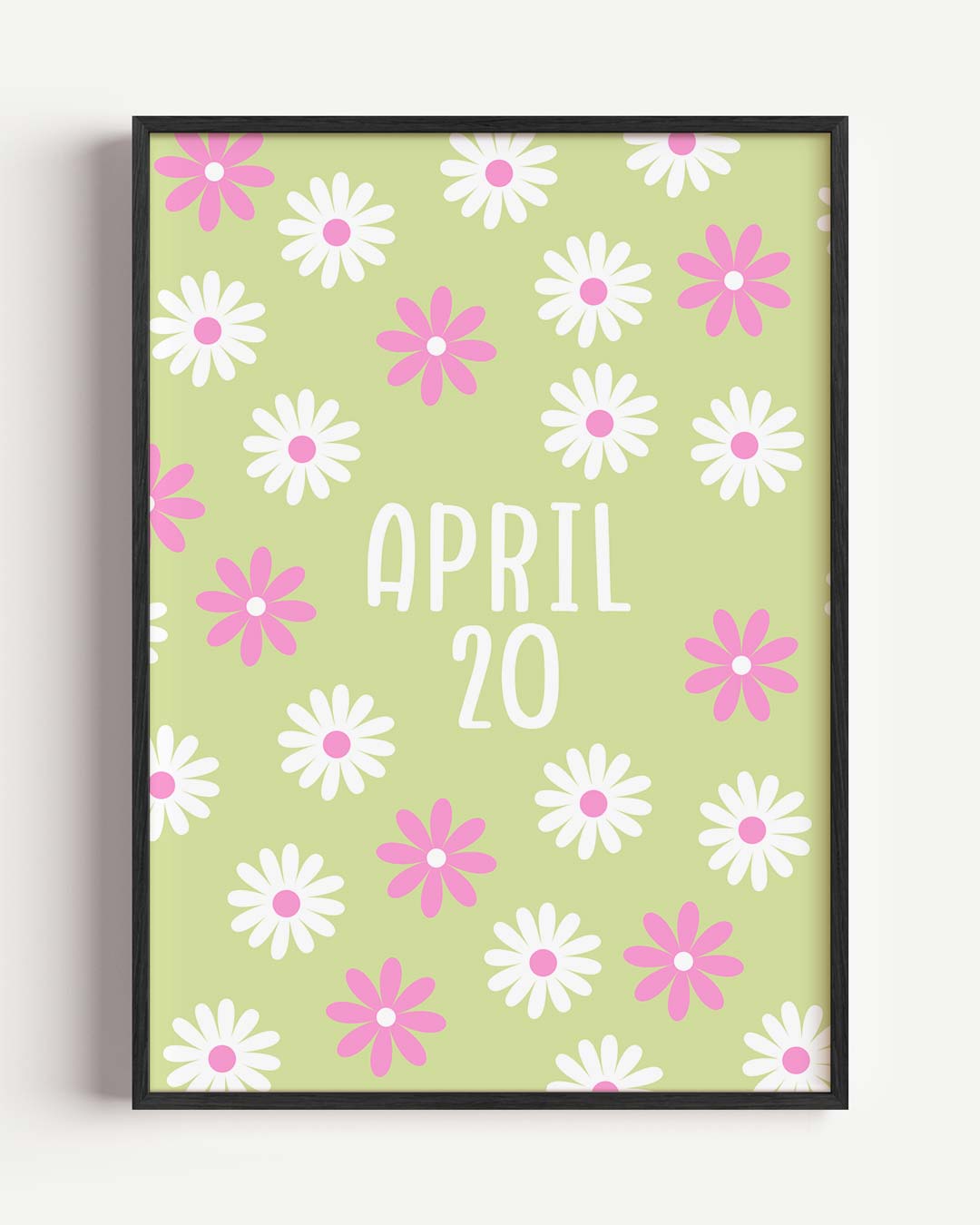 Vrolijke Bloemen Kalenderposter-WallArtistic