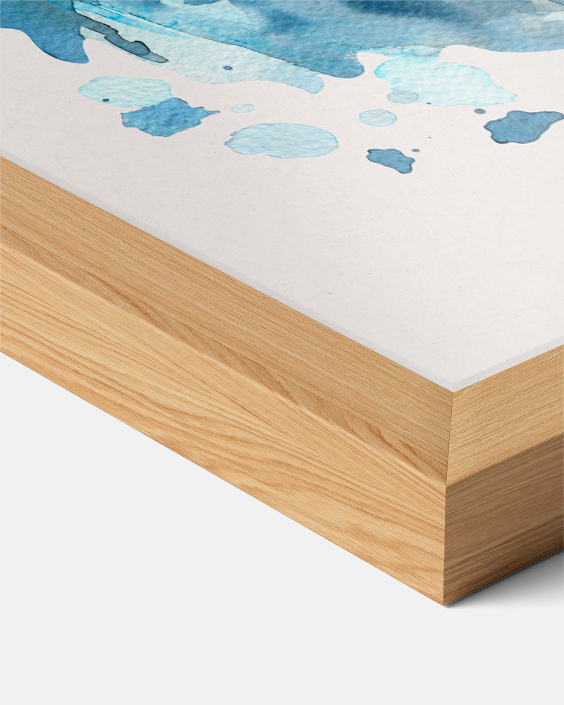 Blauwe Nevel Luipaard Poster-WallArtistic